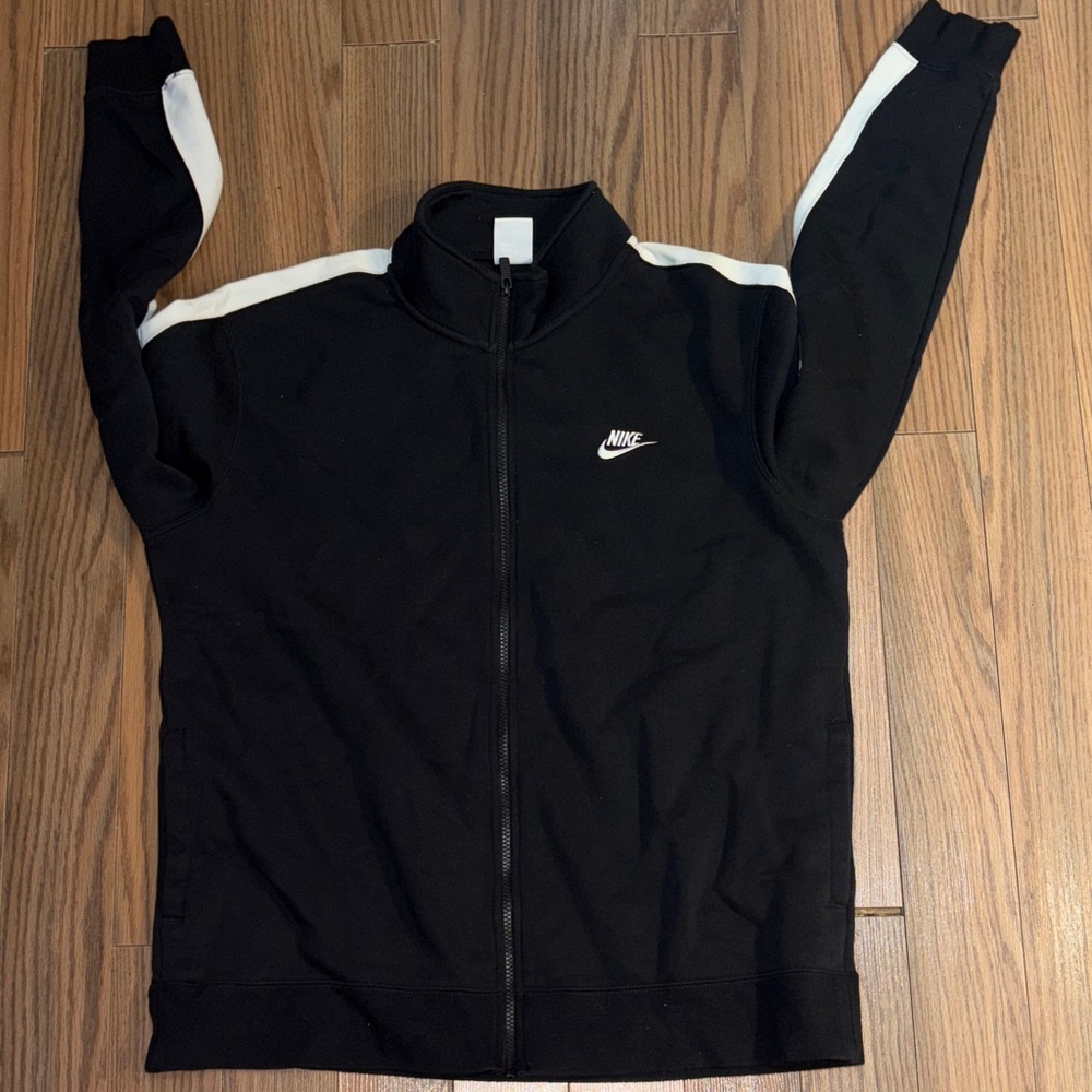 NIKE N98 TRIBUTE TRACK JACKET BLACK WHITE SZ XL - Picture 1 of 6